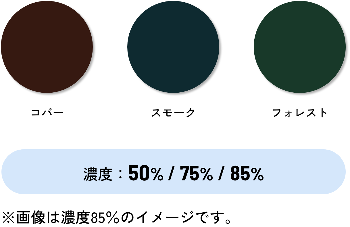 フルカラーのレンズ